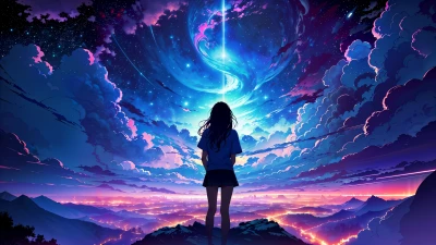 梦幻天堂：神秘天空下的女孩